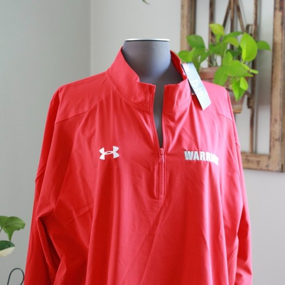 Under Armour 1/4 zip Long Sleeve Pullover XXL WORRIORS BRAND NEW with Tags - Picture 1 of 6